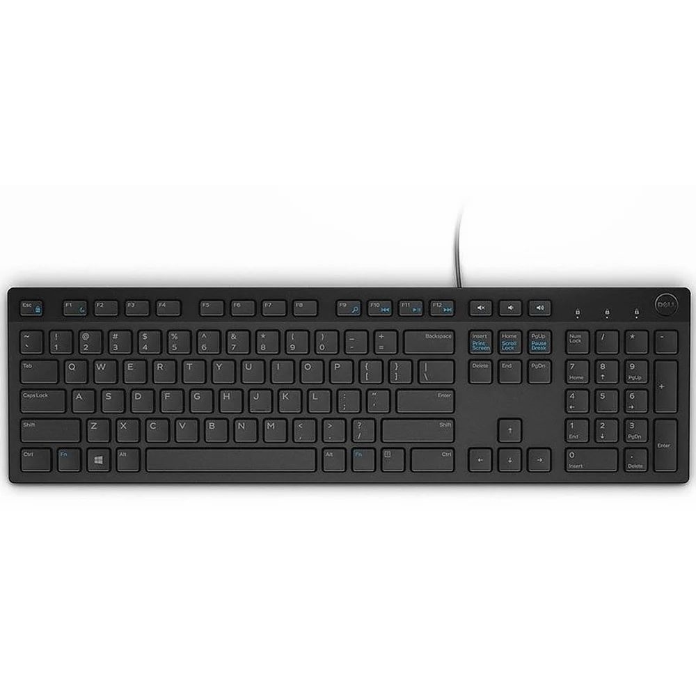 DELL KB216 (580-ADHK) KABLOLU USB MULTİMEDYA SİYAH Q KLAVYE (ingilizce)