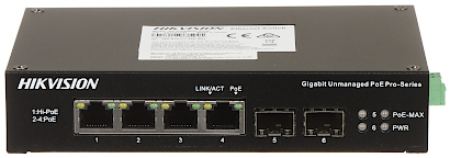 SWITCH POE DS 3T0506HP E HS 4 PORT SFP Hikvision